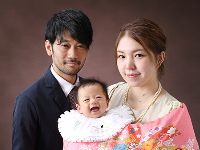世田谷喜多見狛江のお宮参りの家族写真