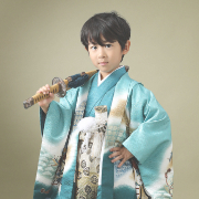 七五三5歳着物レンタル　緑　世田谷区喜多見狛江