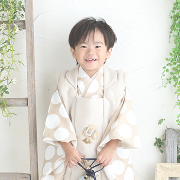 七五三5歳着物レンタル　緑　世田谷区喜多見狛江