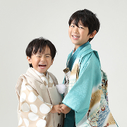 七五三5歳正絹着物レンタル　兄弟　世田谷区喜多見狛江