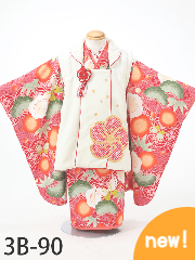 七五三３歳着物レンタル　緑